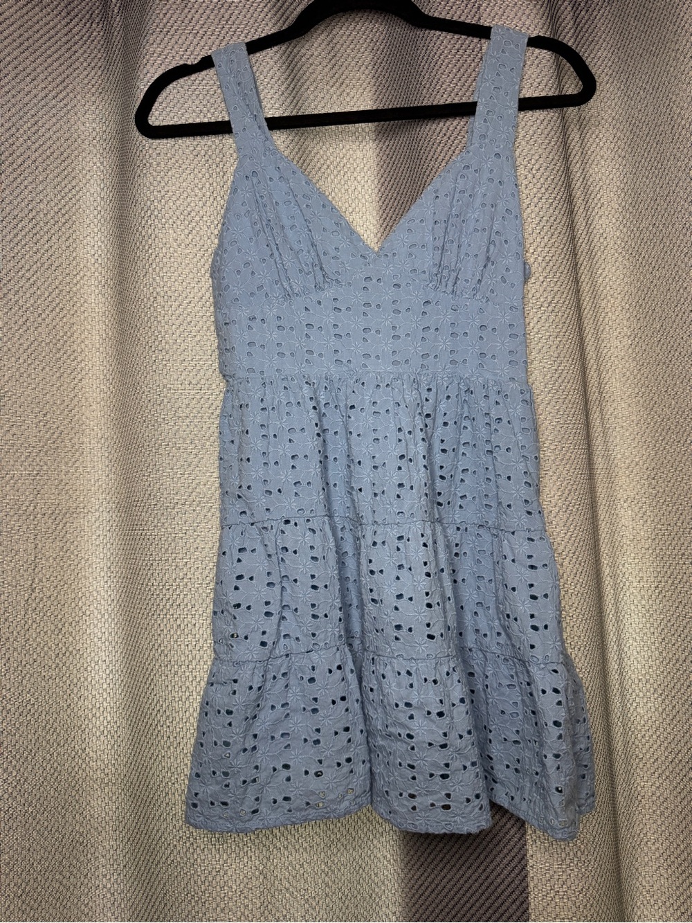 Forever 21 Light Blue Eyelet Sundress